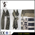 black and white two side ladies fashionable viscose scarf with skulls distributors in china